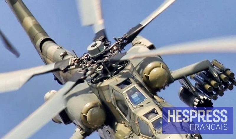 تحليق مروحيات عسكرية بالقرب من فجيج على الحدود المغربية الجزائرية.